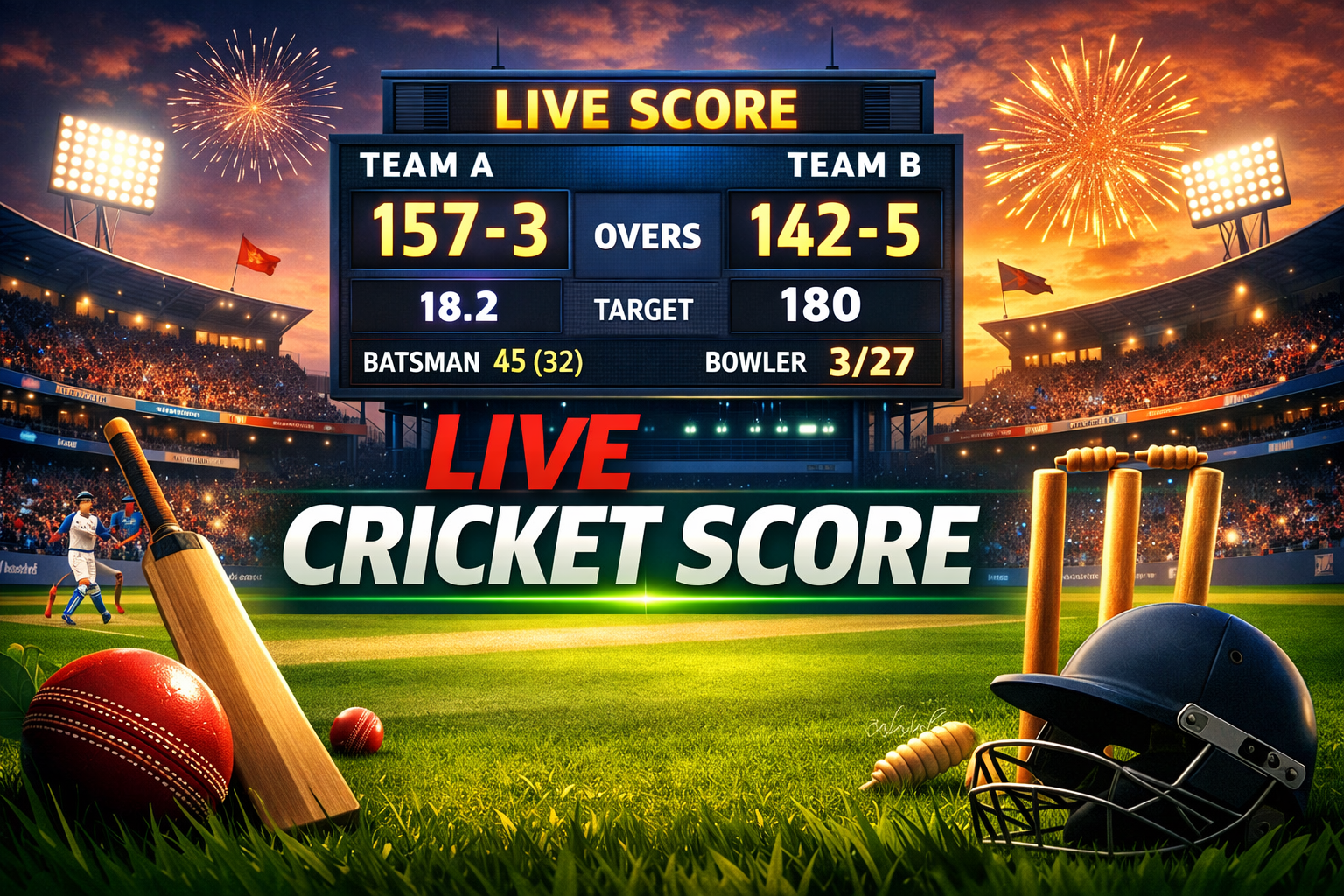 Read more about the article Live Cricket Score: The Complete Guide to Real-Time Match Updates